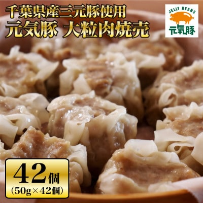 【千葉県産三元豚】元気豚 大粒肉焼売セット　2.1kg(50g×42個)