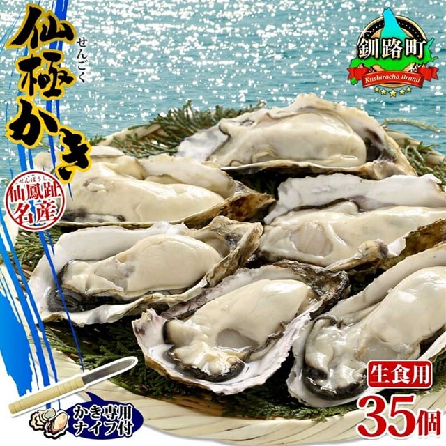 北海道釧路町 ふるさと納税返礼品 殻付き牡蠣仙極かき 