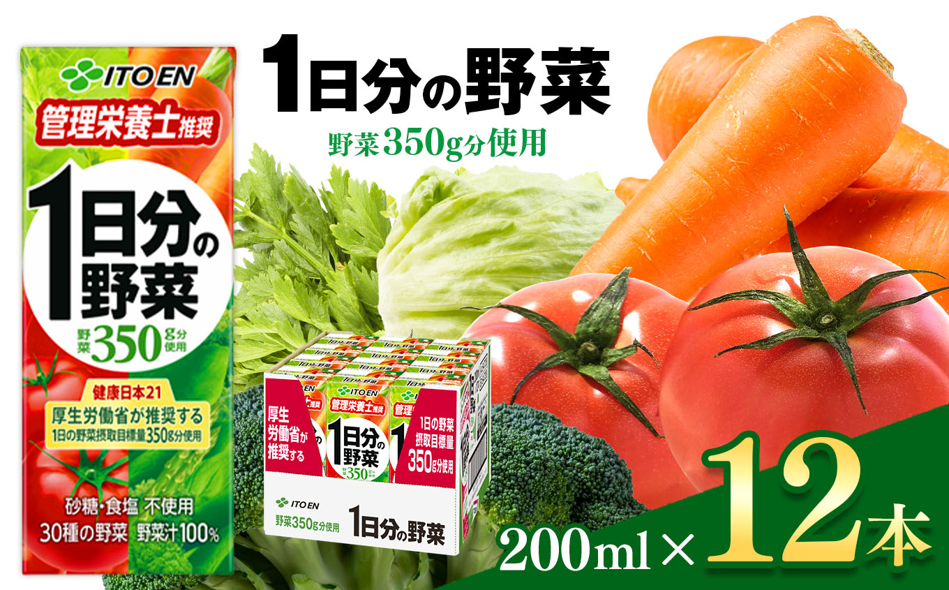 1日分の野菜 紙パック ( 200ml × 12本 ) 伊藤園 | 野菜 ジュース セット